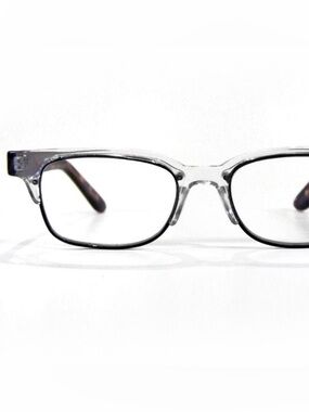 +1.25 NEW Men’s Reading Glasses Crystal Clear Rectangular Frame Tortoise Temples